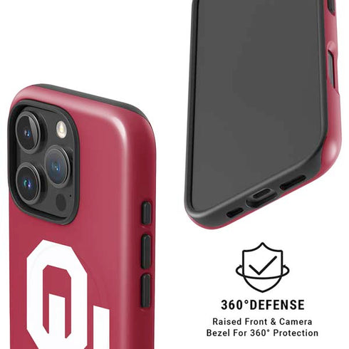University of Oklahoma Sooners Red iPhone 16 Pro Max Magsafe Impact Case