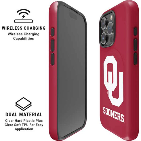 University of Oklahoma Sooners Red iPhone 16 Pro Max Magsafe Impact Case