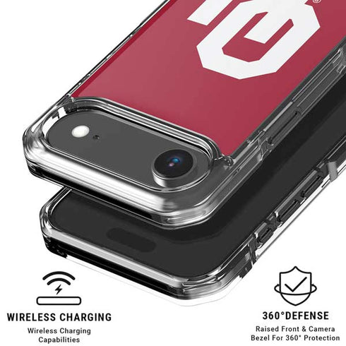 University of Oklahoma Sooners Red iPhone 17 Air Clear Case
