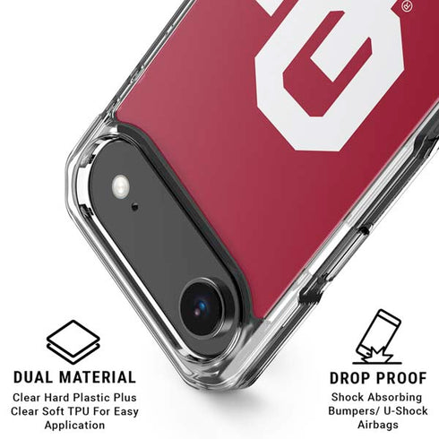 University of Oklahoma Sooners Red iPhone 17 Air Clear Case