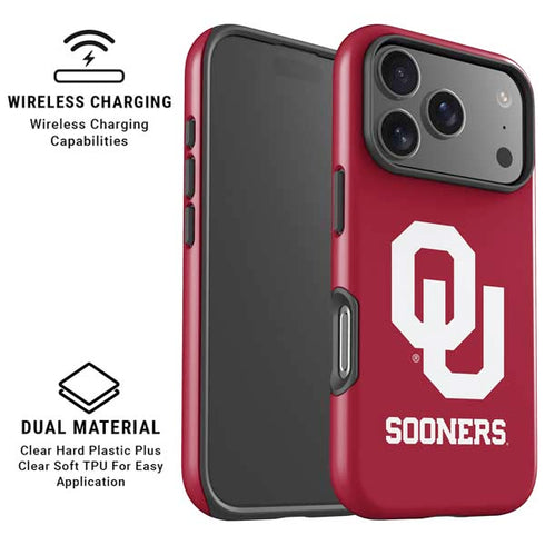 University of Oklahoma Sooners Red iPhone 17 Pro Max Magsafe Impact Case