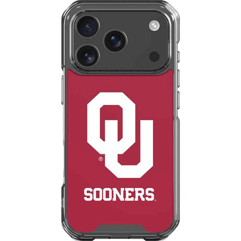 University of Oklahoma Sooners Red iPhone 18 Pro Clear Case