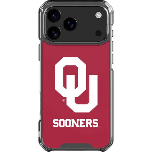 University of Oklahoma Sooners Red iPhone 18 Pro Max Clear Case