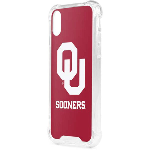 University of Oklahoma Sooners Red iPhone XS Clear Case