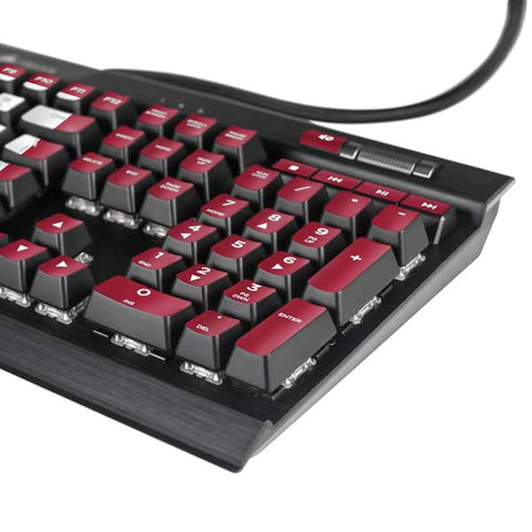University of Oklahoma Sooners Red K95 RGB PLATINUM Mechanical Gaming Keyboard Skin