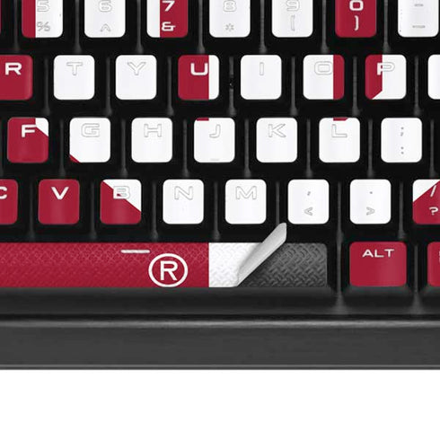 University of Oklahoma Sooners Red K95 RGB PLATINUM Mechanical Gaming Keyboard Skin