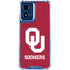 University of Oklahoma Sooners Red Moto G 5G (2024) Clear Case