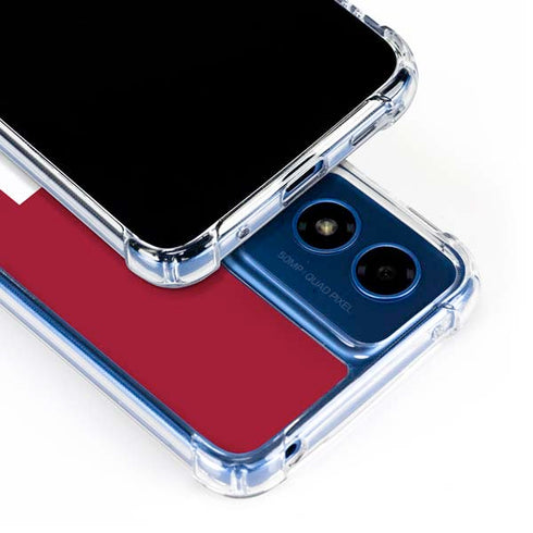 University of Oklahoma Sooners Red Moto G 5G (2024) Clear Case