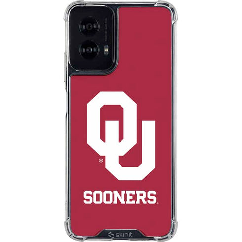 University of Oklahoma Sooners Red Moto G Power 5G (2024) Clear Case