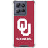 University of Oklahoma Sooners Red Moto G Stylus 5G (2025) Clear Case