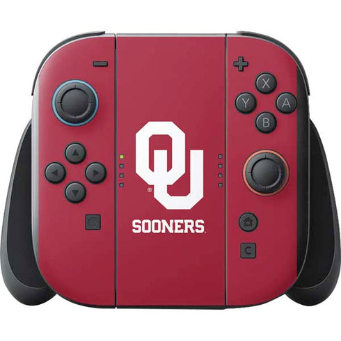 University of Oklahoma Sooners Red Nintendo Switch 2 (2025) with Joy-Con Skin