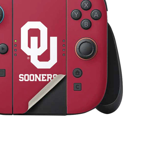 University of Oklahoma Sooners Red Nintendo Switch 2 (2025) Joy-Con Controller Skin