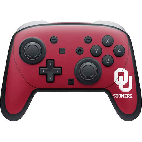 University of Oklahoma Sooners Red Nintendo Switch 2 (2025) Pro Controller Skin