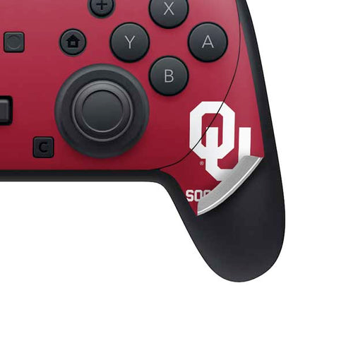 University of Oklahoma Sooners Red Nintendo Switch 2 (2025) Pro Controller Skin