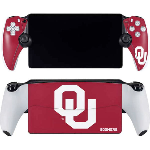 University of Oklahoma Sooners Red PlayStation Portal Remote Player Skin