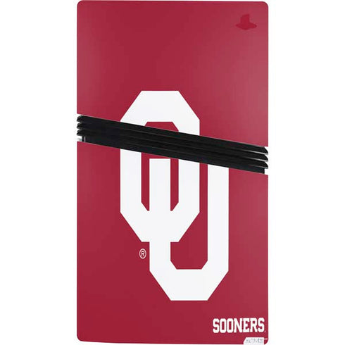 University of Oklahoma Sooners Red PS5 Pro Bundle Skin