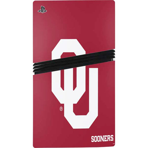 University of Oklahoma Sooners Red PS5 Pro Console Skin