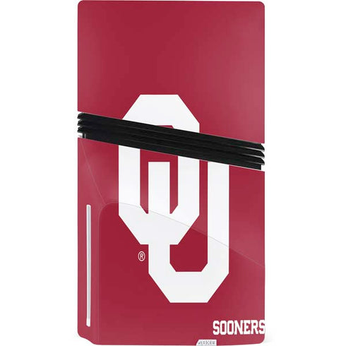 University of Oklahoma Sooners Red PS5 Pro Disk Bundle Skin