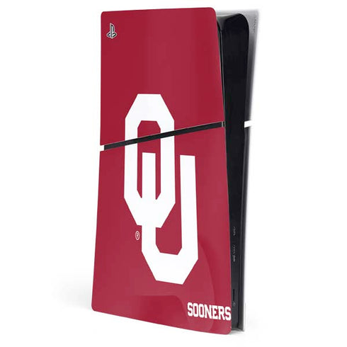 University of Oklahoma Sooners Red PS5 Slim Digital Edition Console Skin