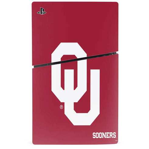 University of Oklahoma Sooners Red PS5 Slim Digital Edition Console Skin