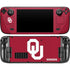 University of Oklahoma Sooners Red Steam Deck Handheld Gaming Computer OLED Skin
