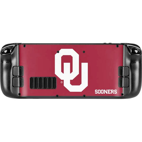 University of Oklahoma Sooners Red Steam Deck Handheld Gaming Computer Skin