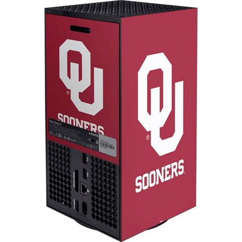 University of Oklahoma Sooners Red XBox Series X Digital Edition Bundle Skin