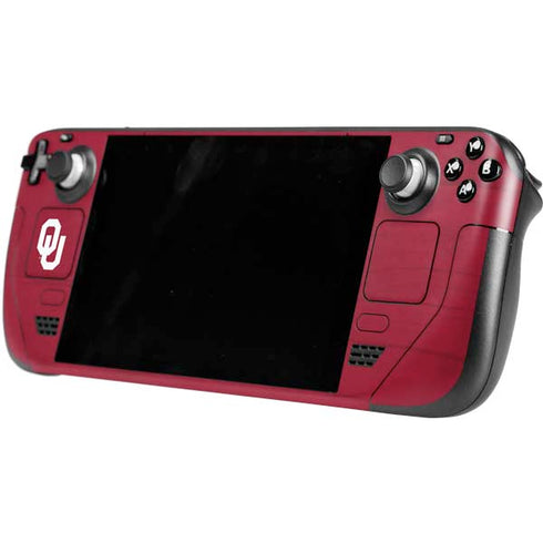 University of Oklahoma Sooners Steam Deck Handheld Gaming Computer OLED Skin