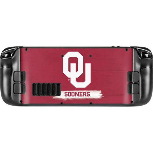 University of Oklahoma Sooners Steam Deck Handheld Gaming Computer OLED Skin