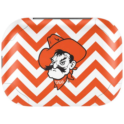 Oklahoma State University Chevron Print Amazon Echo Buds Skin
