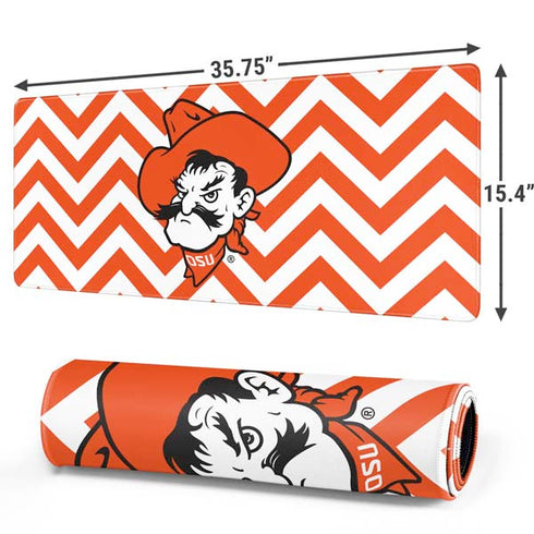 Oklahoma State University Chevron Print Gaming Mouse Pad