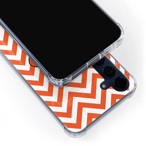 Oklahoma State University Chevron Print Galaxy A35 5G Clear Case