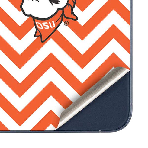 Oklahoma State University Chevron Print Galaxy A35 5G Skin