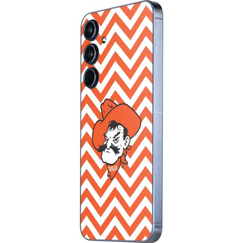Oklahoma State University Chevron Print Galaxy A36 5G Skin
