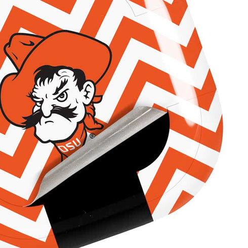 Oklahoma State University Chevron Print Galaxy Buds Live Skin