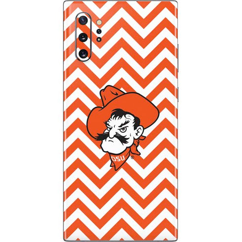 Oklahoma State University Chevron Print Galaxy Note 10 Plus Skin