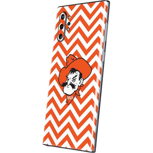Oklahoma State University Chevron Print Galaxy Note 10 Plus Skin