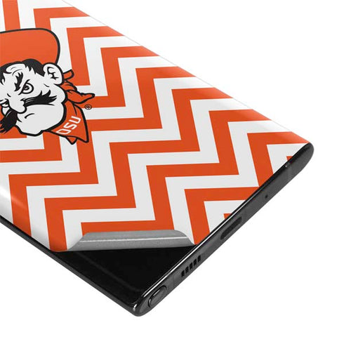Oklahoma State University Chevron Print Galaxy Note 10 Plus Skin