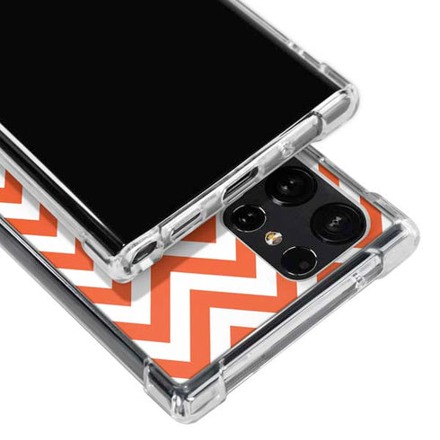 Oklahoma State University Chevron Print Galaxy S23 Ultra Clear Case