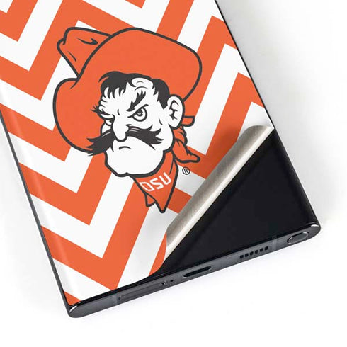 Oklahoma State University Chevron Print Galaxy Skins