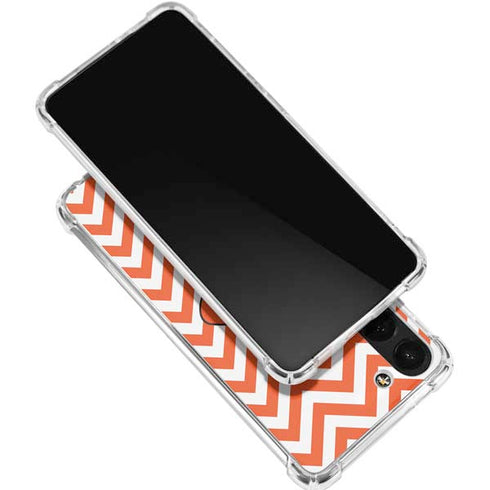 Oklahoma State University Chevron Print Galaxy S24 FE Clear Case
