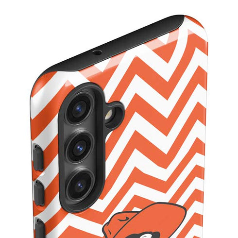 Oklahoma State University Chevron Print Galaxy S25 Impact Case