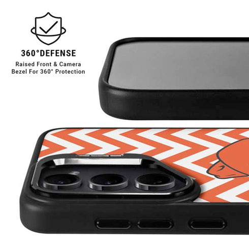 Oklahoma State University Chevron Print Galaxy S24 Ultra Kickstand Case