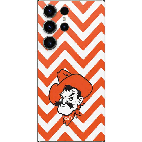 Oklahoma State University Chevron Print Galaxy S24 Ultra Skin