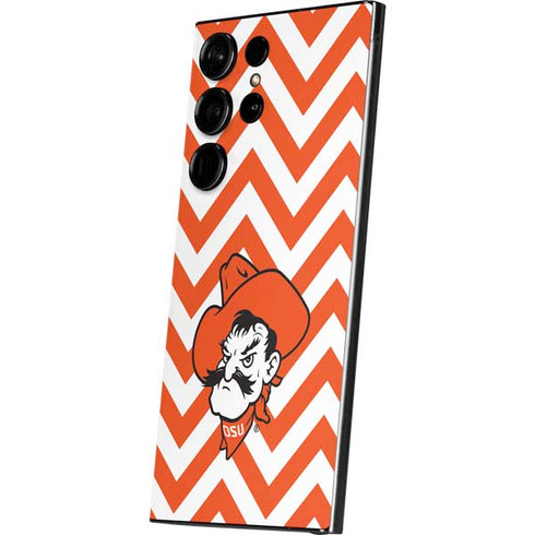 Oklahoma State University Chevron Print Galaxy S25 Ultra Skin