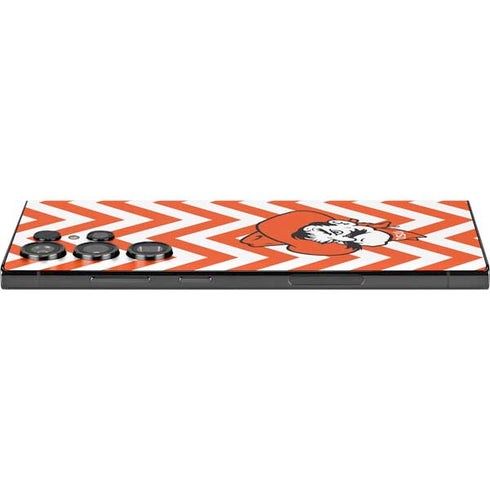 Oklahoma State University Chevron Print Galaxy S24 Ultra Skin