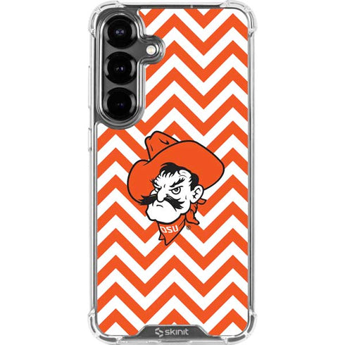 Oklahoma State University Chevron Print Galaxy S26 Clear Case