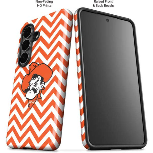 Oklahoma State University Chevron Print Galaxy S26 Plus Impact Case