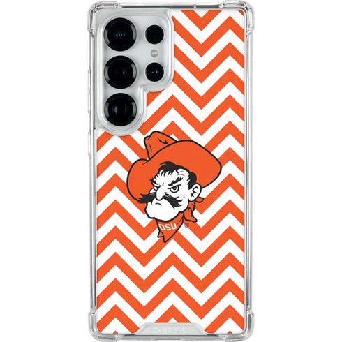 Oklahoma State University Chevron Print Galaxy S26 Ultra Clear Case