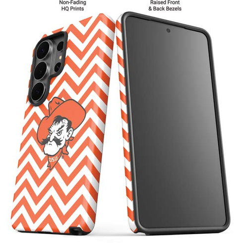 Oklahoma State University Chevron Print Galaxy S26 Ultra Impact Case